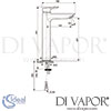 Ideal Standard Tesi Single Lever Basin Mixer Vessel Tap Dimensions